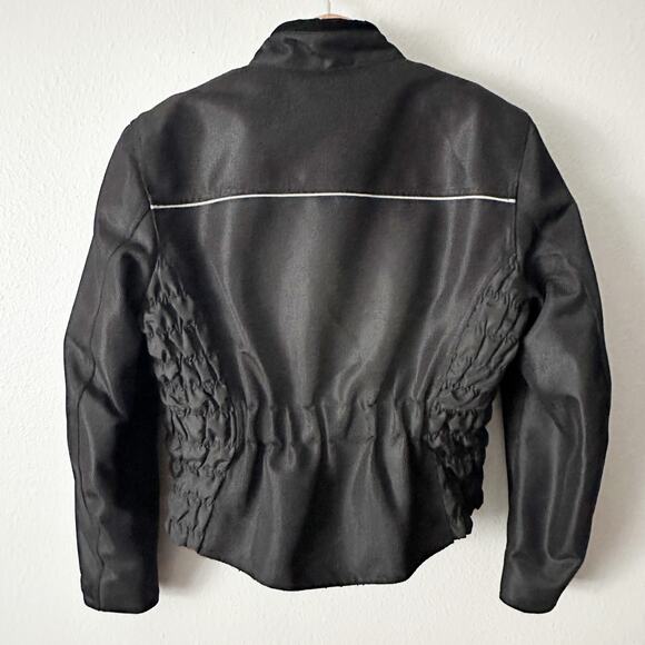 River Road Ladies' Padded Nylon Ruched Short Motorcycle Riding Jacket Size XL - Picture 11 of 13